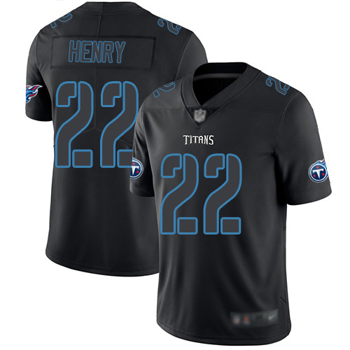 Tennessee Titans Limited Black Men Derrick Henry Jersey NFL Football #22 Rush Impact